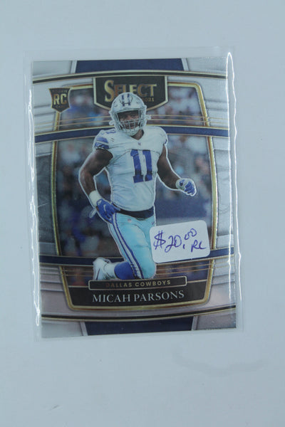 NFL Micah Parsons 2021 Panini Select Concourse Rookie Card