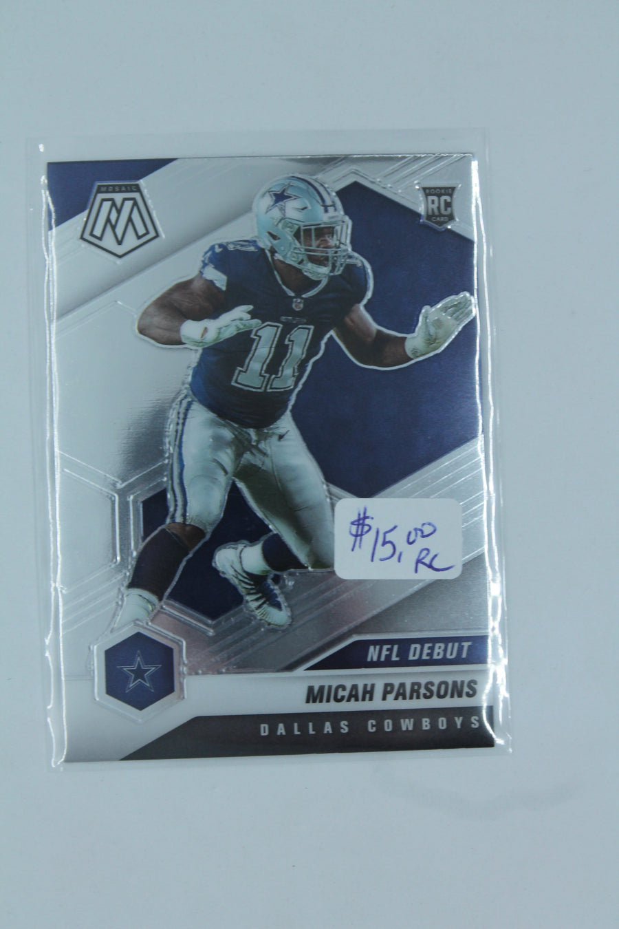 NFL Micah Parsons 2021 Panini Mosaic NFL Debut Rookie Card