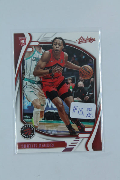 NBA Scottie Barnes 2021-22 Panini Chronicles Absolute Rookie Card