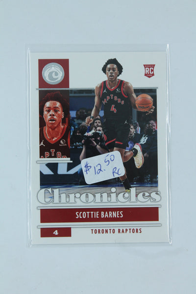 NBA Scottie Barnes 2021-22 Panini Chronicles Rookie Card