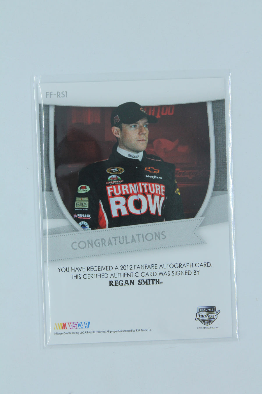 Regan Smith 2012 Press Pass Fanfare - Autographs - Red #FF-RS1 #34/75