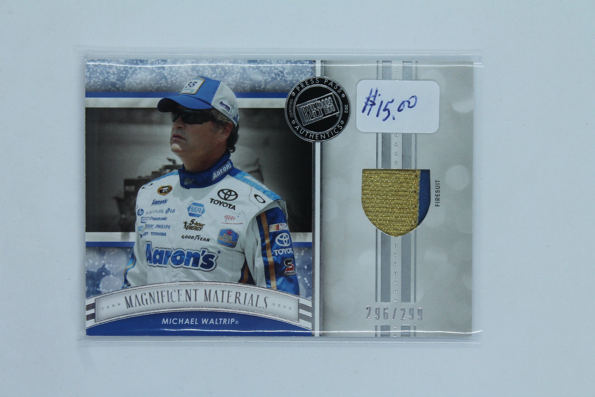 Michael Waltrip 2012 Press Pass Fanfare - Magnificent Materials #MM-MW #296/299