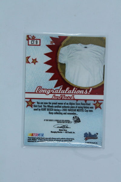 Kurt Busch 2005 Wheels American Thunder - Cool Threads Race-Used #CT 9 #426/475