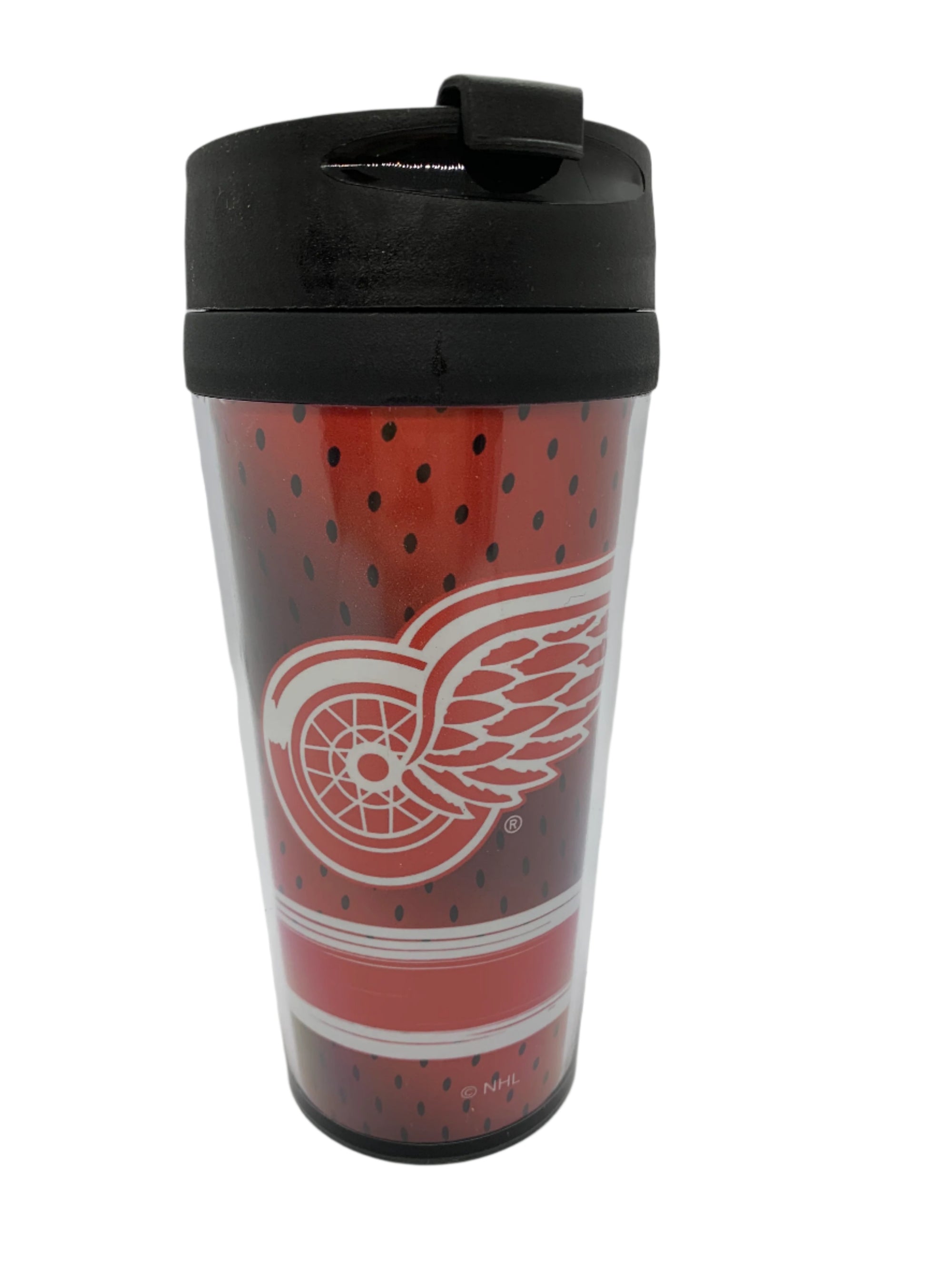 NHL Detroit Red Wings Plastic Travel Mug with Lid