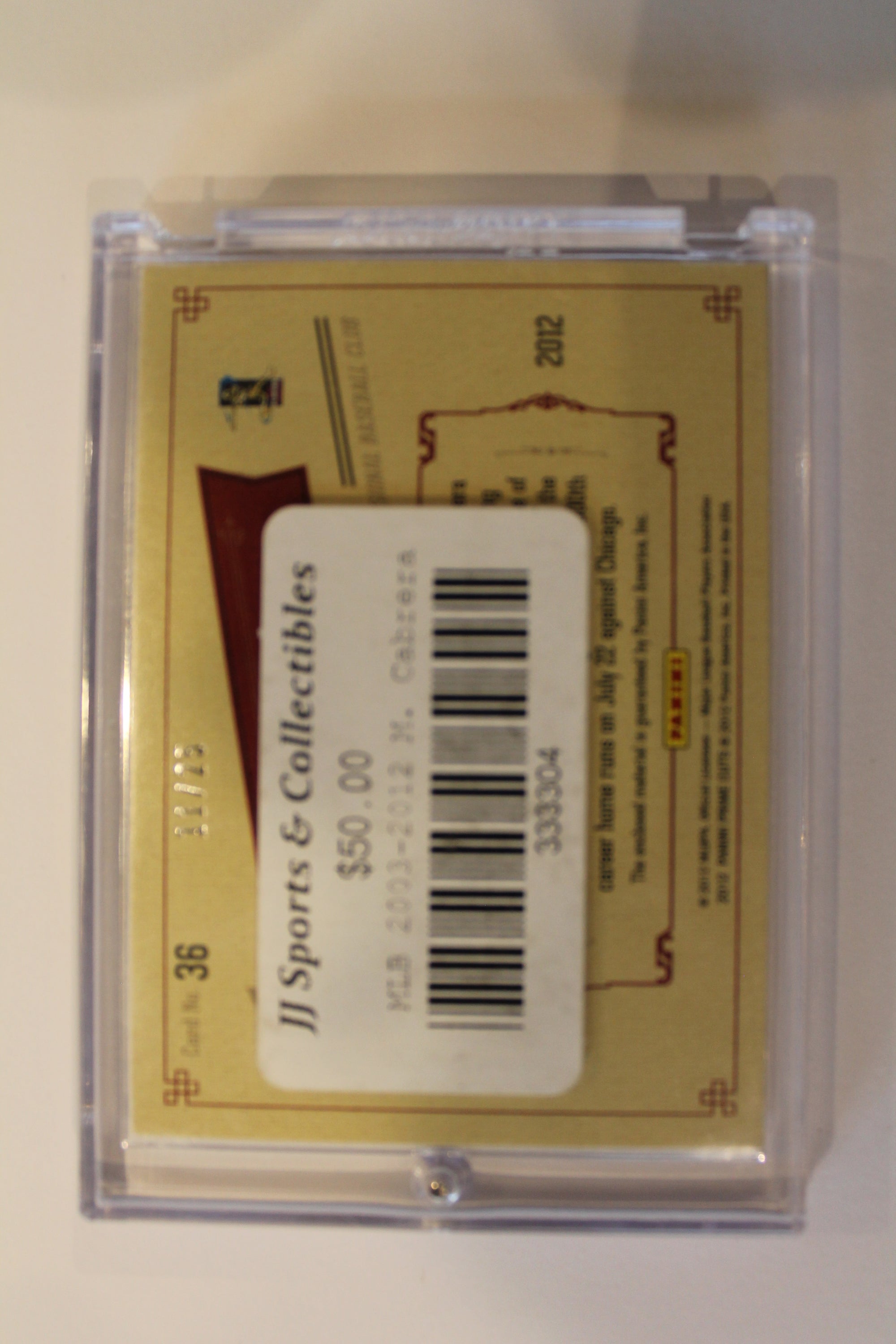 Miguel Cabrera Playoff Prime Cuts Timeline