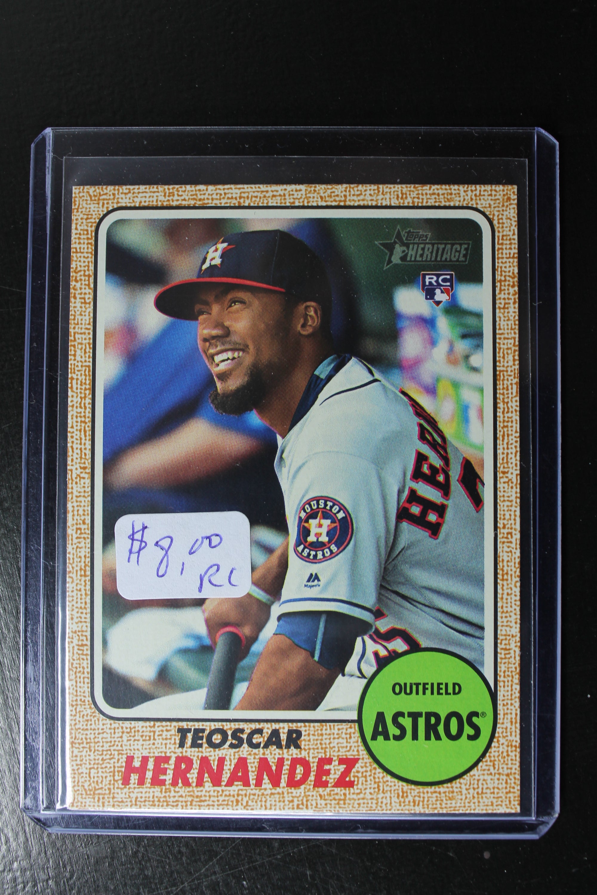 Teoscar Hernandez 2017 Topps Heritage Rookie Card