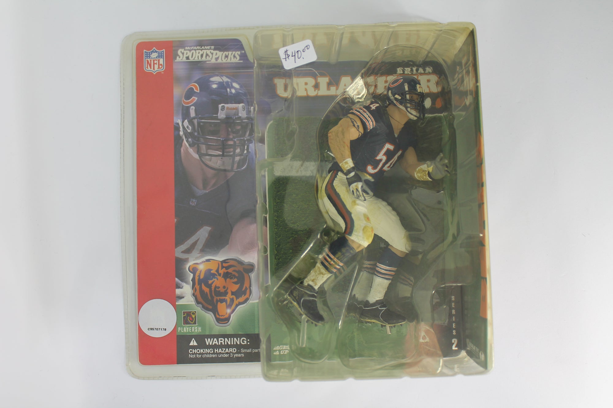 BRIAN URLACHER McFarlane 2001 SERIES 2 NFL Bears Variant Chase Dirty/Bloody
