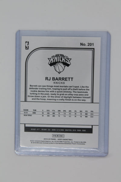 RJ Barrett 2019-20 Panini NBA Hoops Rookie Card