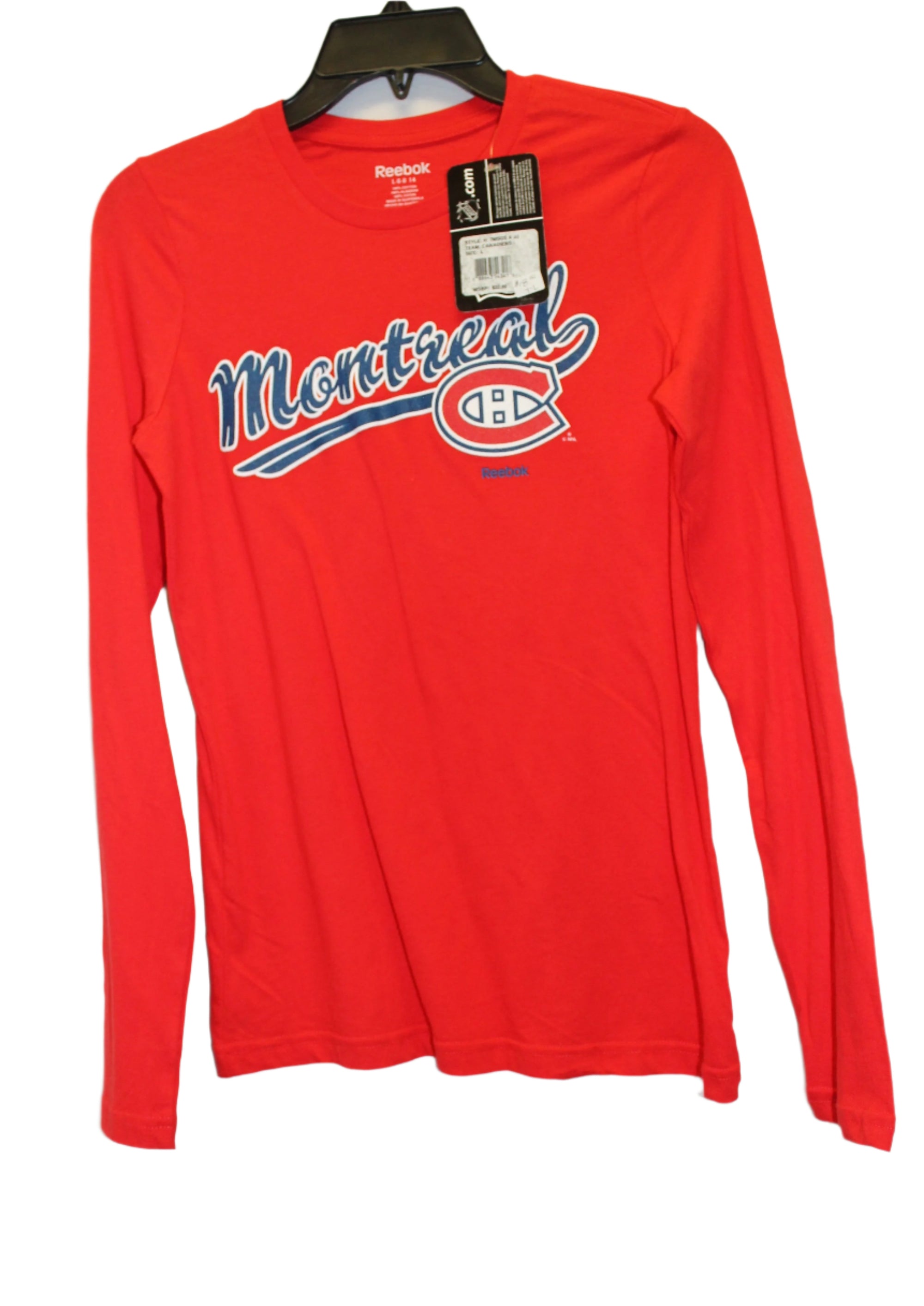 NHL Montreal Canadiens Youth Reebok Long Sleeve Tee