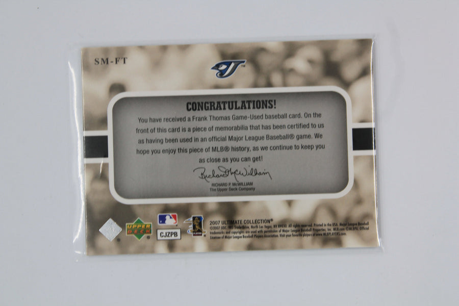 Frank Thomas 2007 Ultimate Collection - Ultimate Star Materials #SM-FT