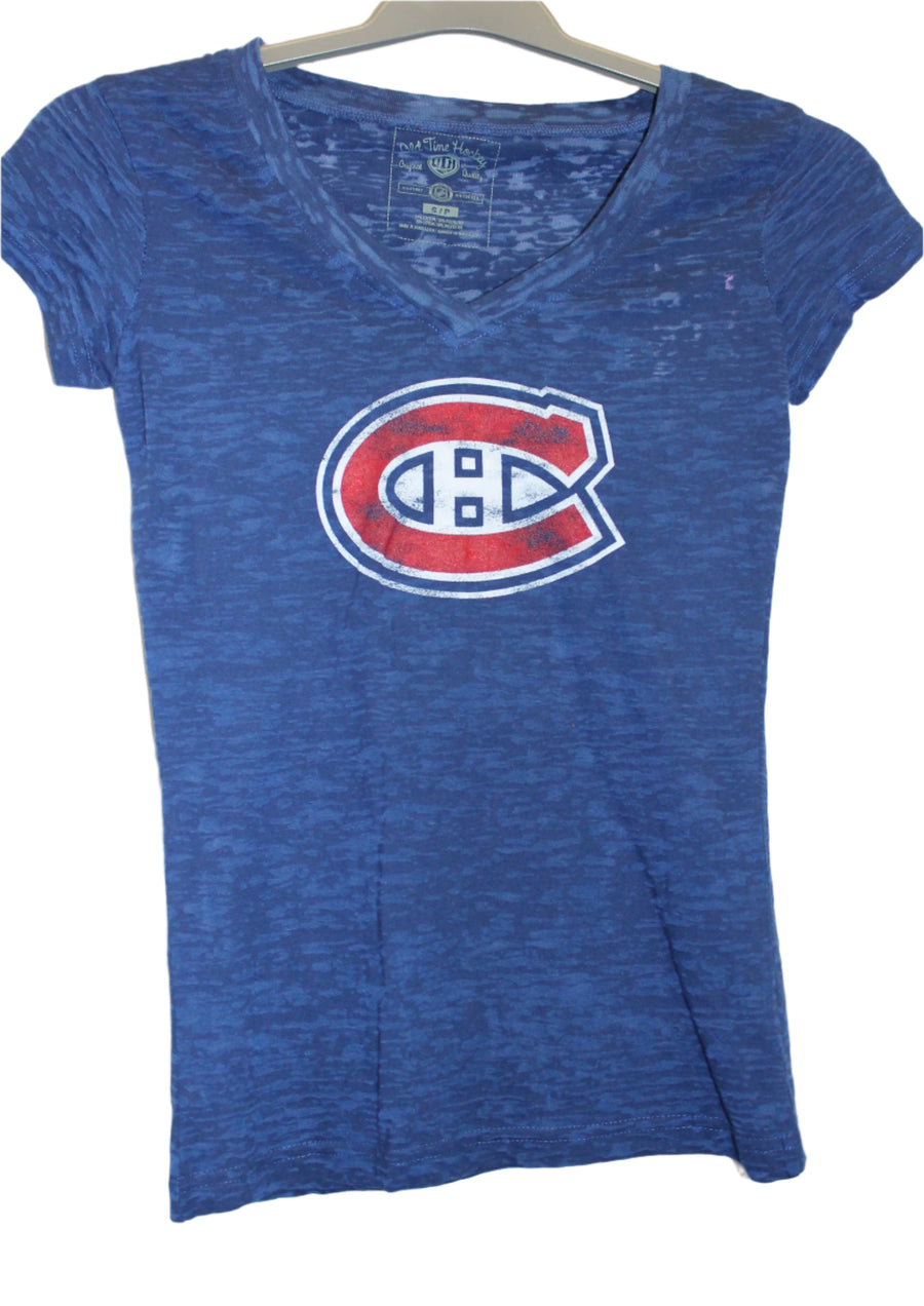 NHL Montreal Canadiens Women's OTH Burnout T-Shirt (blue) -online only
