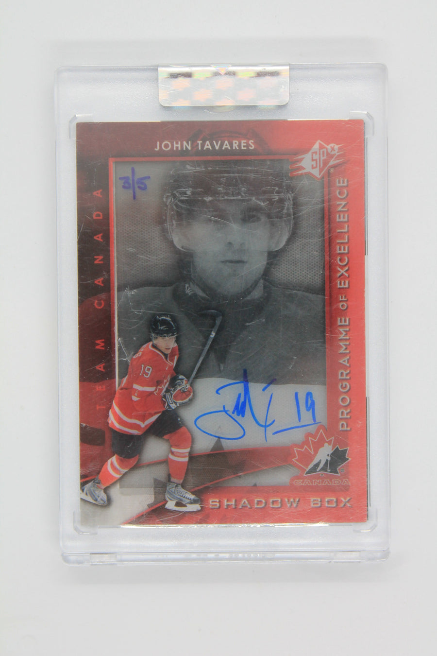 John Tavares 2019-20 SPX UD Buybacks Autographed Team Canada Shadow Box 3/5 Rare! - Sale