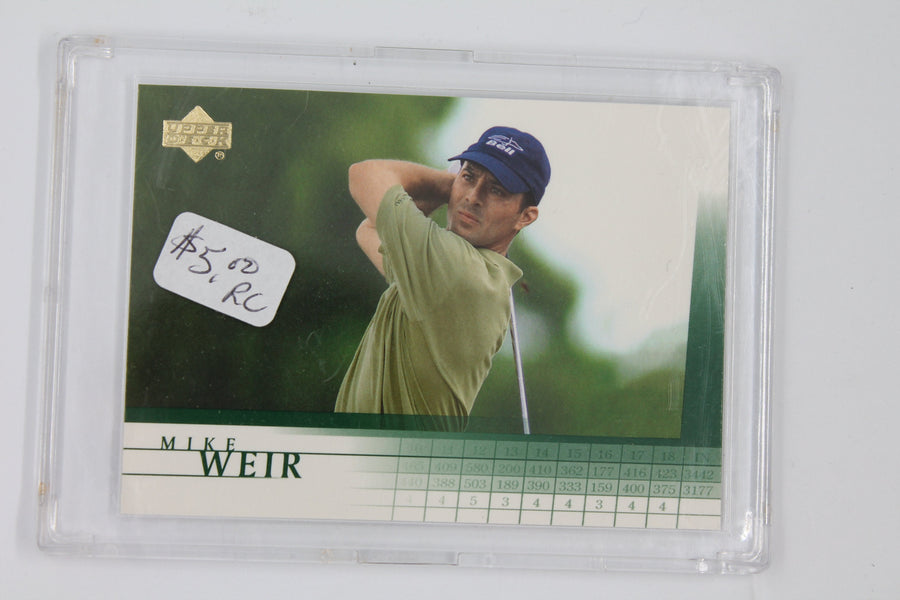 Mike Weir 2001 Upper Deck Rookie Card