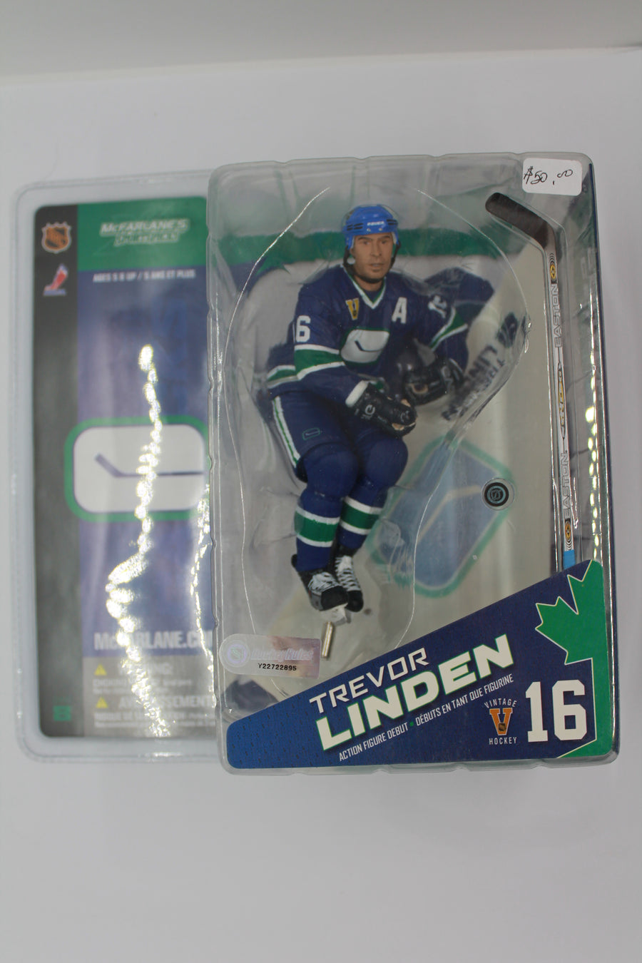 TREVOR LINDEN McFarlane NHL Series 8 Vancouver Canucks Retro Chase Variant Figure