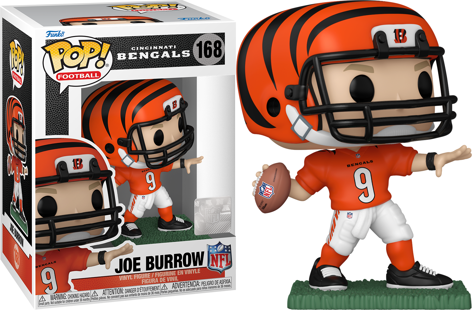 Funko POP NFL Joe Burrow #168 - Cincinnati Bengals