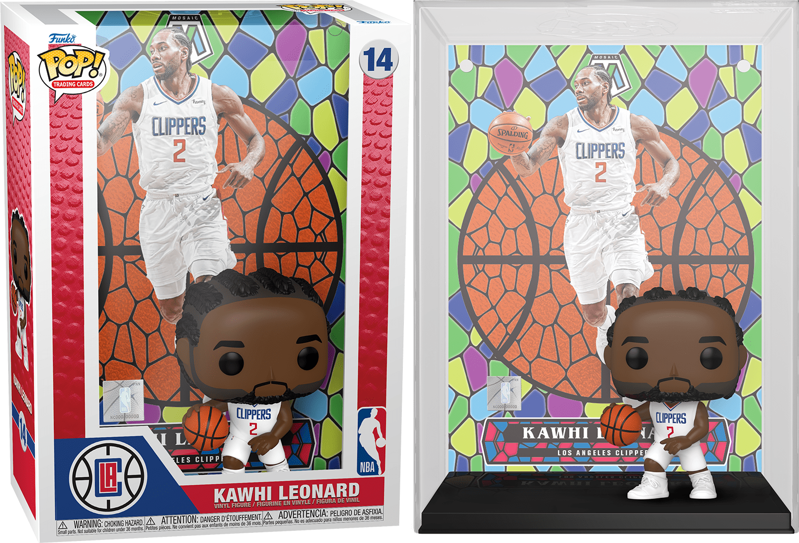 Funko POP NBA Kawhi Leonard #14 Trading Card Cover- Los Angeles Clippers