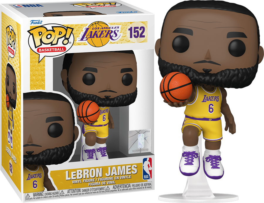 Funko POP NBA LeBron James #152 - Los Angeles Lakers (Yellow Jersey)