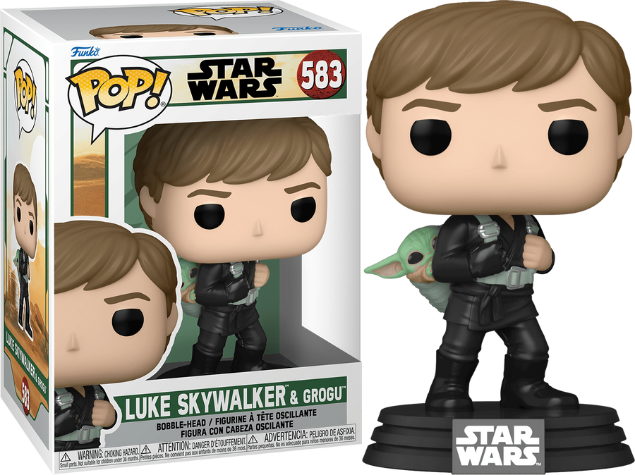 Funko POP Luke Skywalker & Grogu #583 -Star Wars Book of Boba Fett