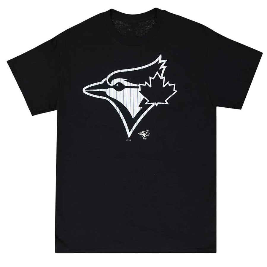 MLB Toronto Blue Jays Mens Pinstripe Logo Tee