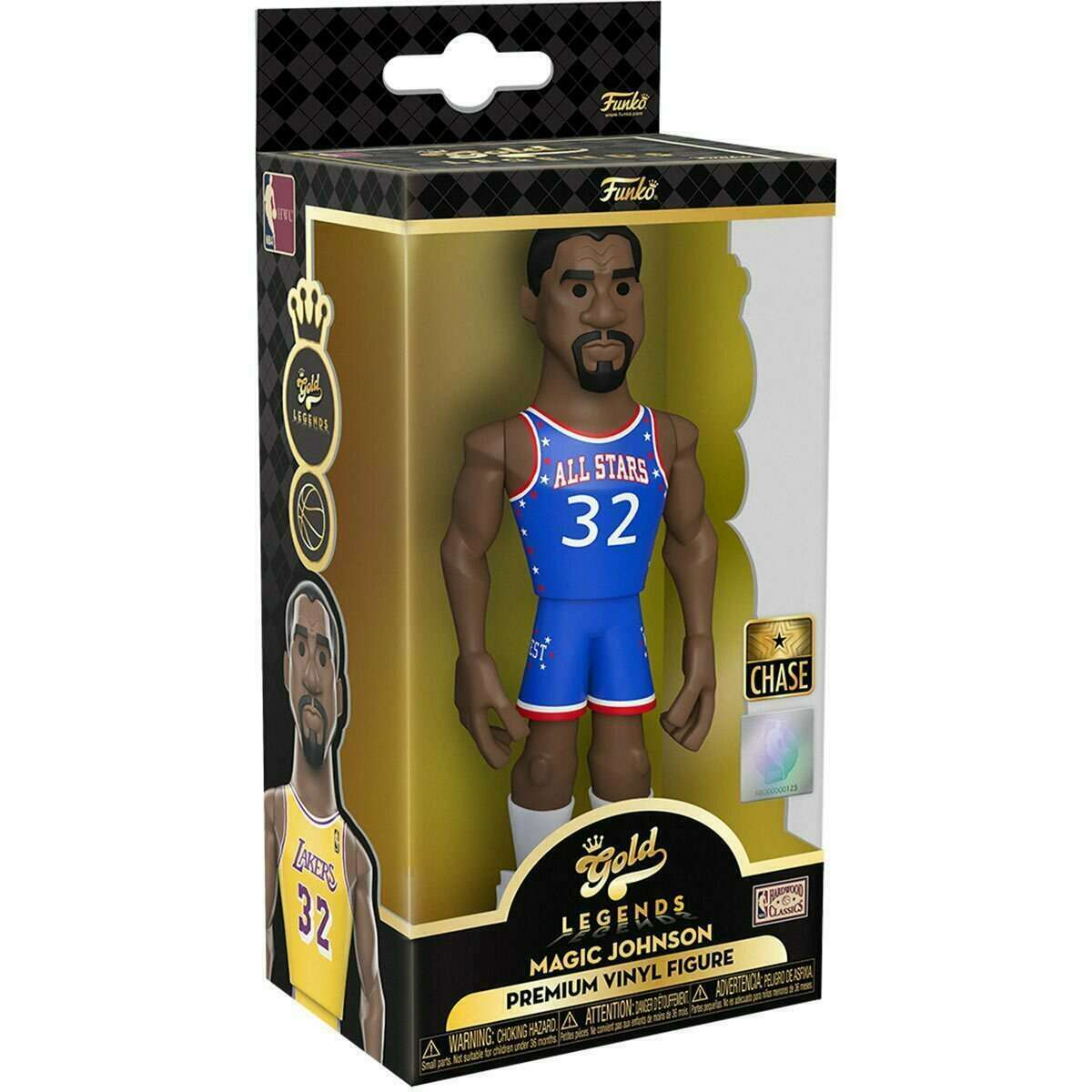 Funko Gold Legends NBA Magic Johnson CHASE - Los Angeles Lakers