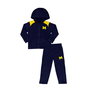 NCAA University of Michigan Toddler Full Zip Fleece Hoodie & Pant set