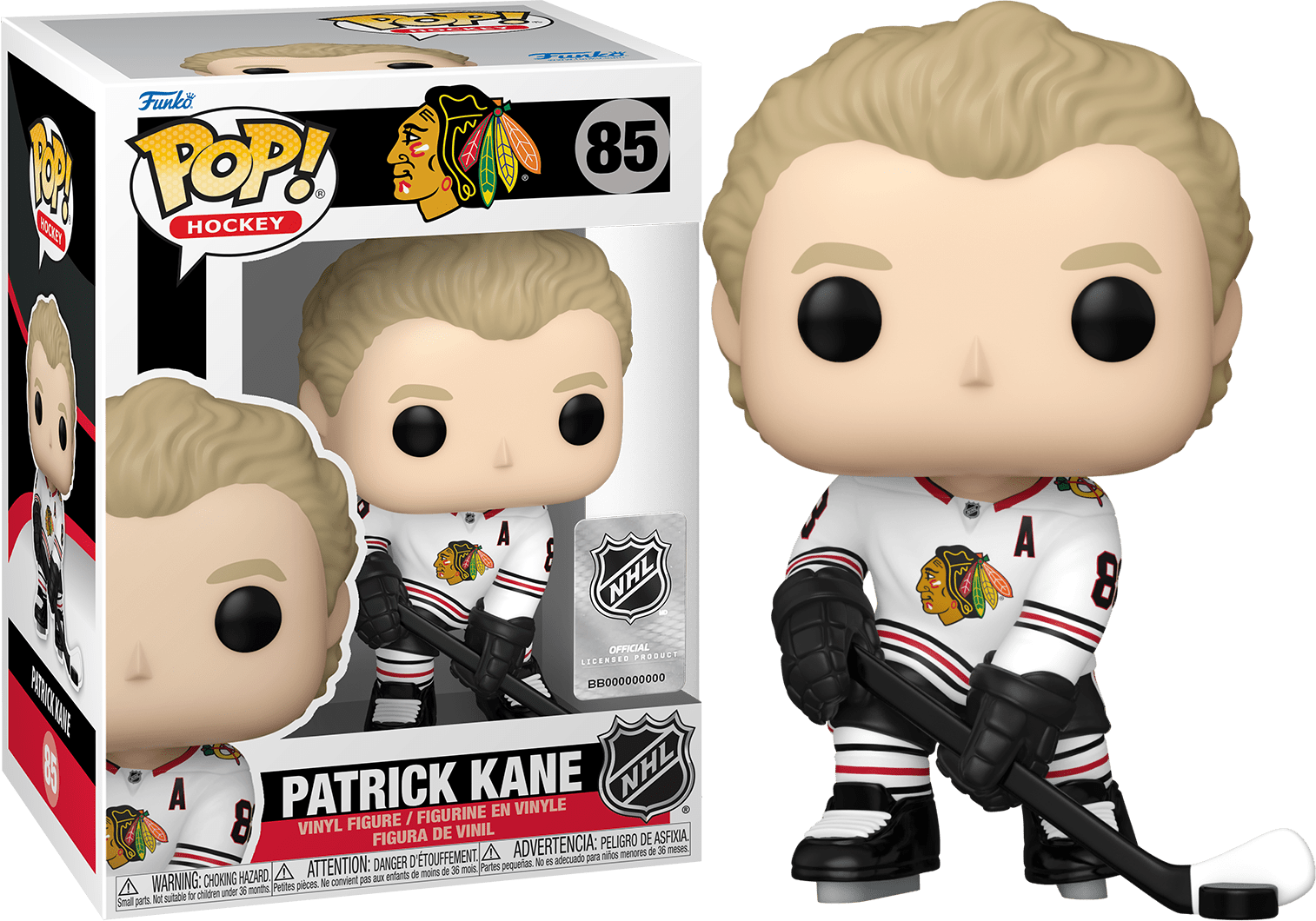 Funko POP NHL Patrick Kane #85 (Away) - Chicago Blackhawks