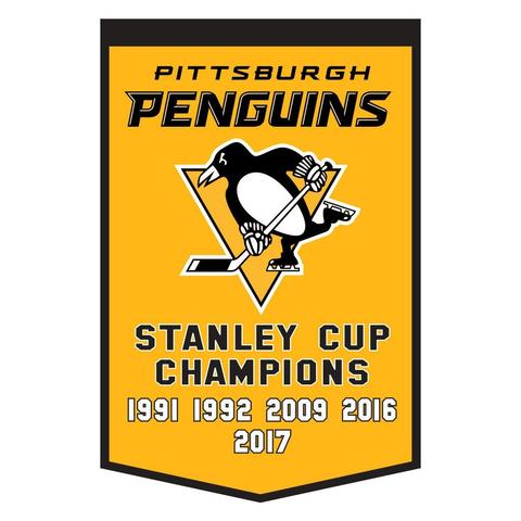 NHL Pittsburgh Penguins 12" x 18" Sublimated Wool Dynasty Banner