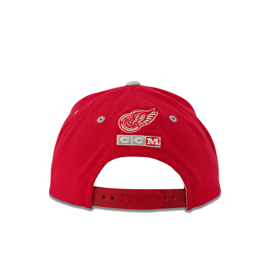 NHL Detroit Red Wings Youth CCM Snapback - Red, White & Grey
