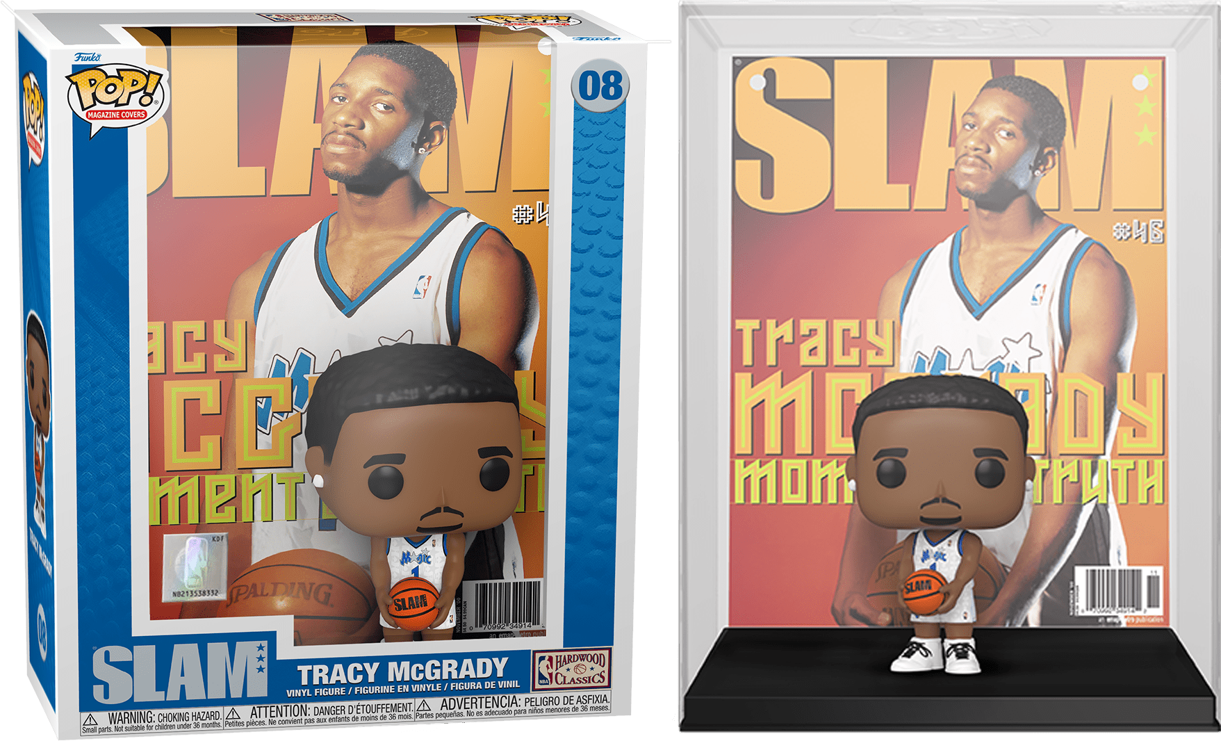 Funko POP NBA Tracy McGrady #08 NBA Magazine Cover - Orlando Magic