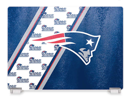 NFL New England Patriots Glass Cutting Board