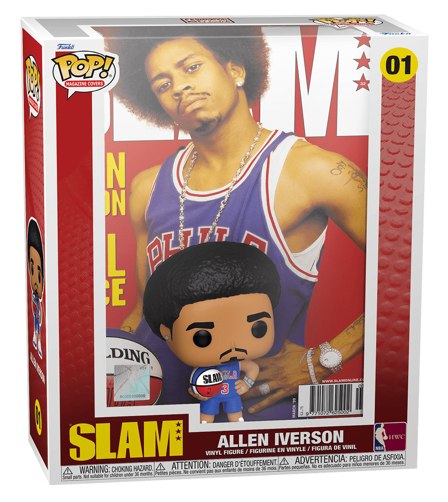Funko POP NBA Allen Iverson #01 - Philadelphia 76ers NBA Slam Cover