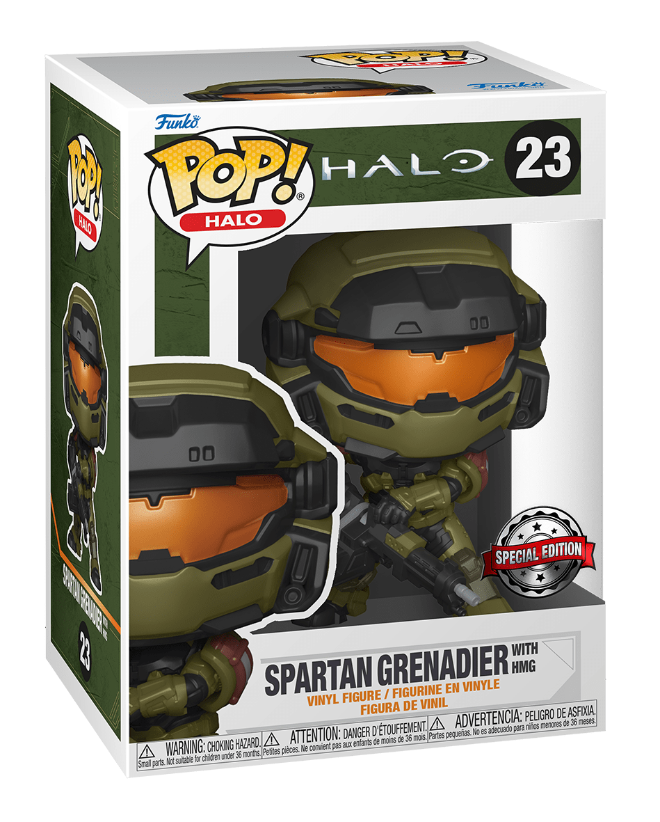 Funko POP Spartan Grenadier with HMG #23 (Special Edition) - Halo