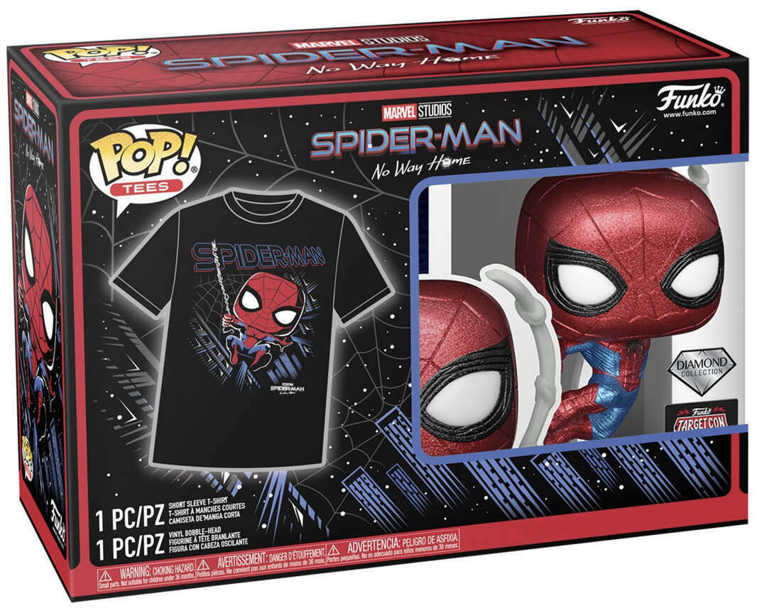 Funko POP Tee XXL & POP Spider-Man Set (Diamond Collection) - Target Con 2023