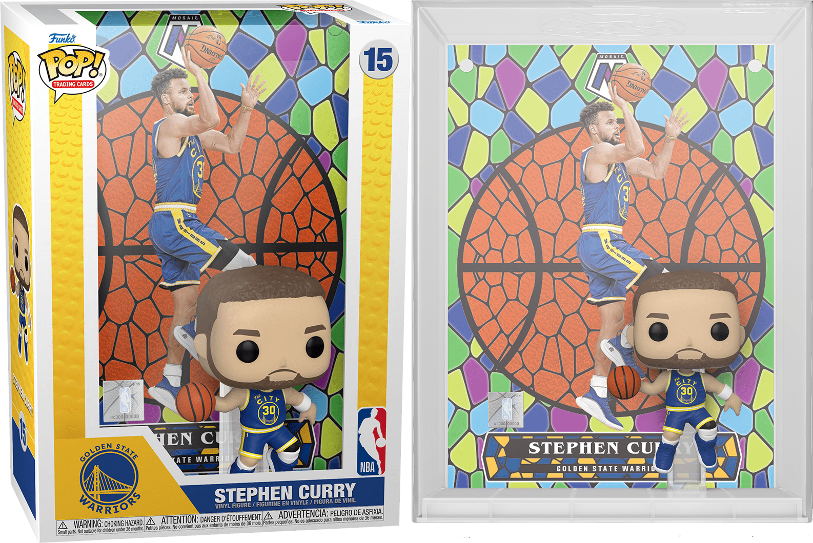 Funko POP NBA Stephen Curry #15 Trading Card Cover- Golden State Warriors