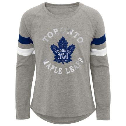 NHL Toronto Maple Leafs Girls (Youth) Long Sleeve Raglan tee