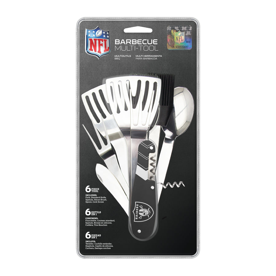 NFL Oakland Raiders BBQ Multi Tool (6 piece tool)
