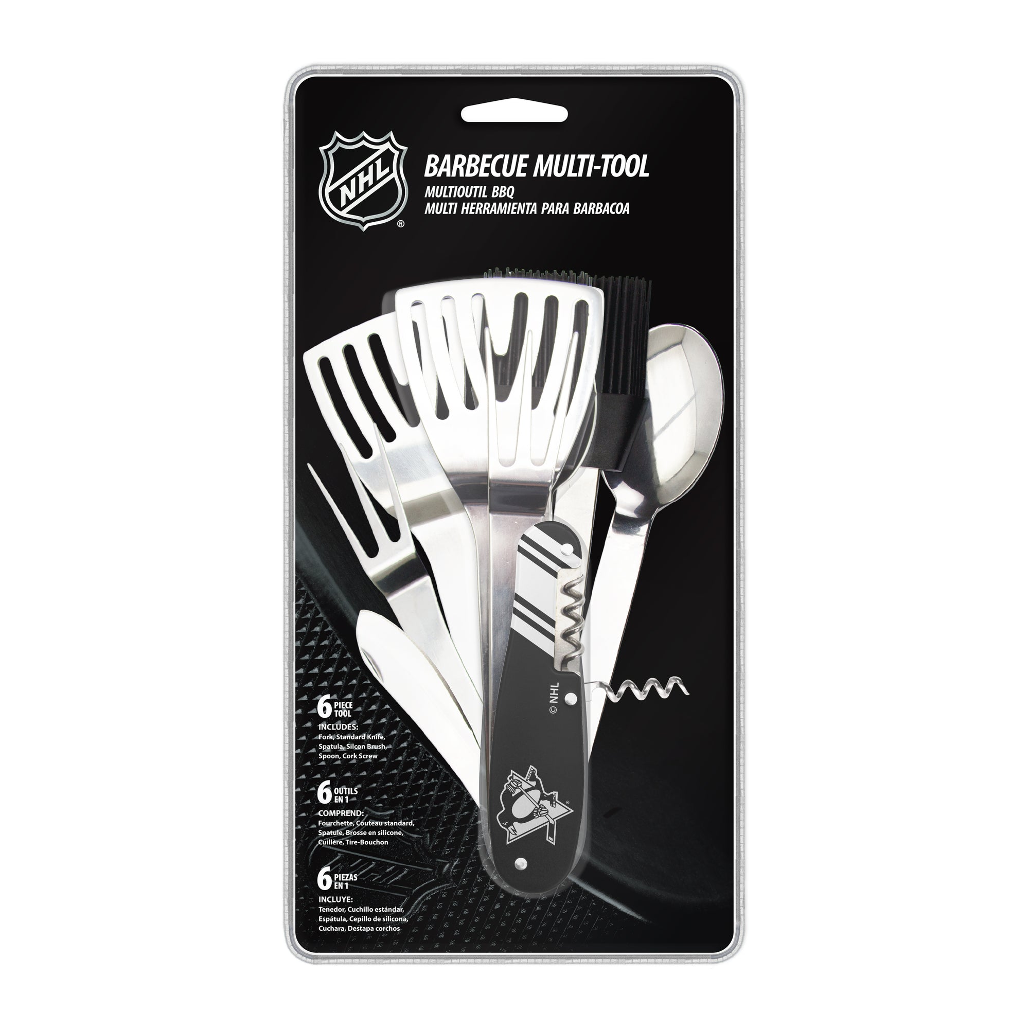 NHL Pittsburgh Penguins BBQ Multi Tool (6 piece tool)