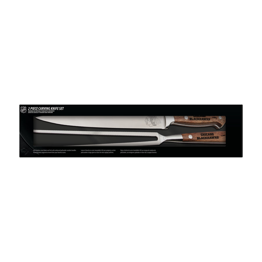 NHL Chicago Blackhawks 2 piece Carving Knife Set