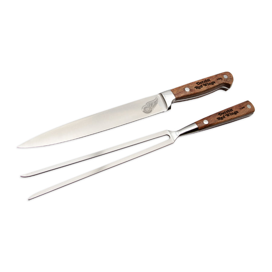 NHL Detroit Red Wings 2 piece Carving Knife Set