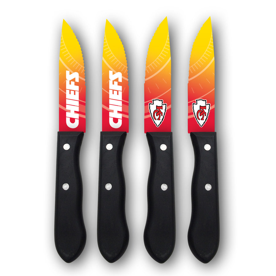 NFL Kansas City Chiefs 4 piece Steak Knife Set