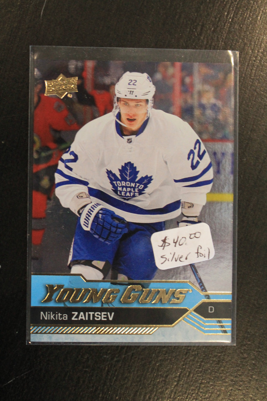 Nikita Zaitsev 2016-17 Upper Deck Silver Foil Young Guns Rookie Card