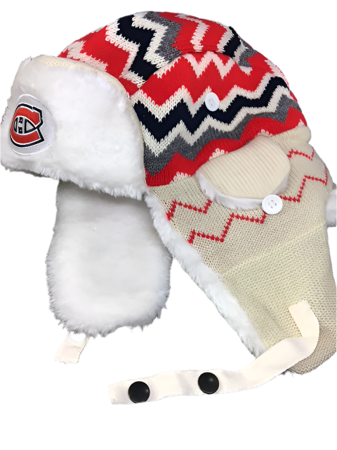 NHL Montreal Canadiens Womens Knit Trapper Hat