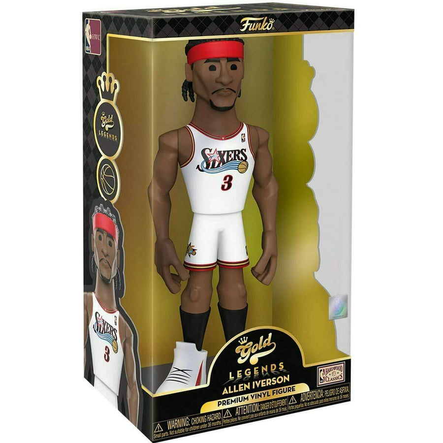 Funko Gold Legends NBA Allen Iverson 12" Hardwood Classics - 76ers