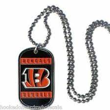 NFL Cincinnati Bengals Dog Tag Necklace