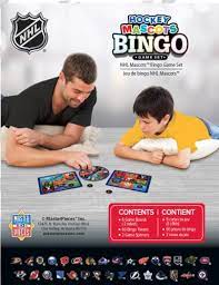 NHL Hockey Mascots Bingo Game Set by Masterpieces