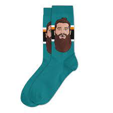 NHL Brent Burns San Jose Sharks National Sockey League Socks