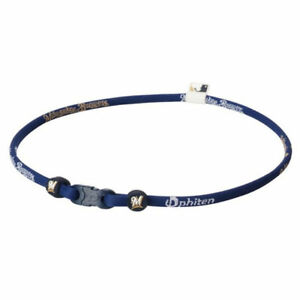 MLB Milwaukee Brewers Phiten Titanium Necklace- SALE