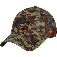 NHL Vancouver Canucks Fanatics Camo Snapback Hat