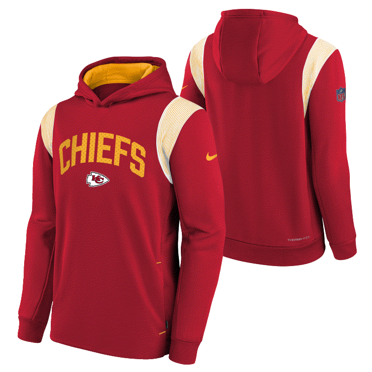 NFL Kansas City Chiefs Youth Nike Therma Fit Hoodie