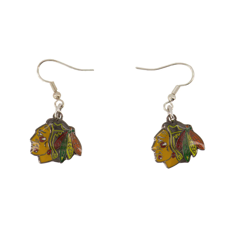 NHL Chicago Blackhawks Dangle Earrings